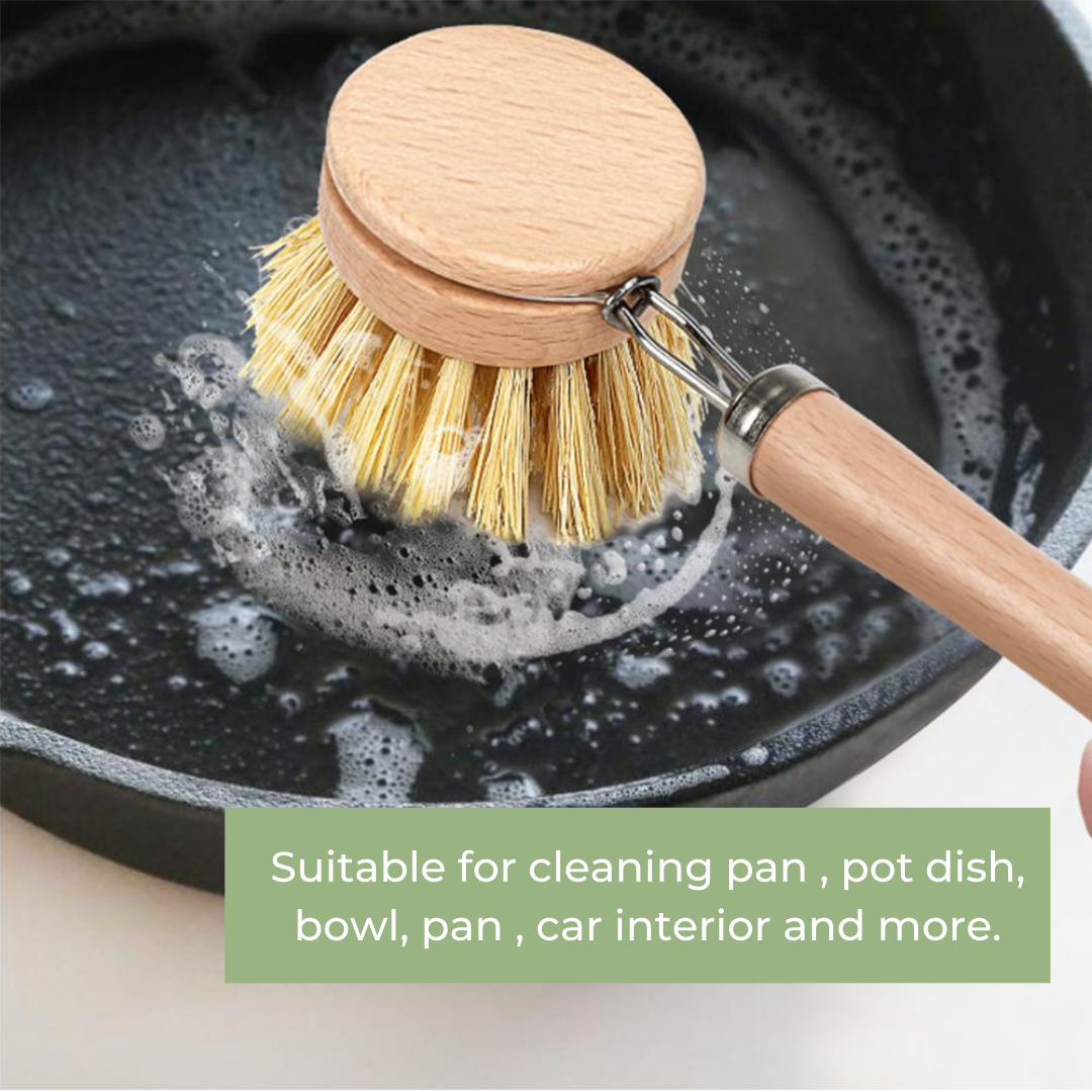 Natural Fibre Dishwashing Brush