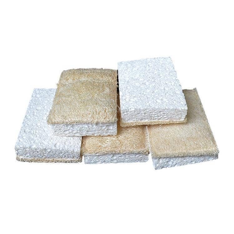 Plastic free natural Loofah Cellulose Sponges (Pack of 3)