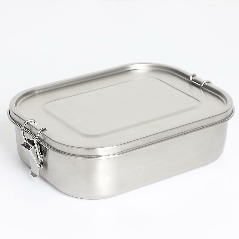 Large Stainless Steel Bento Box (3 Compartment) – Plastic-Free, Non-Toxic Lunch Box