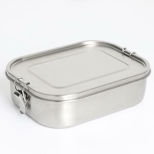 Large Stainless Steel Bento Box (3 Compartment) – Plastic-Free, Non-Toxic Lunch Box