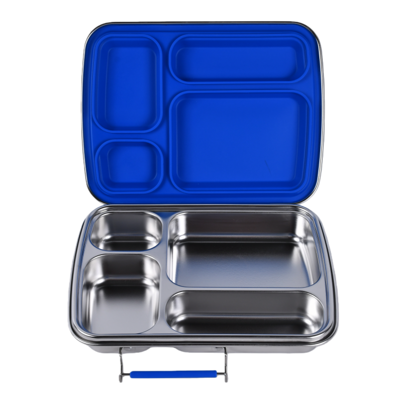Mighty Stainless Steel Lunchbox – 4 Compartments (1040ml) – Blue
