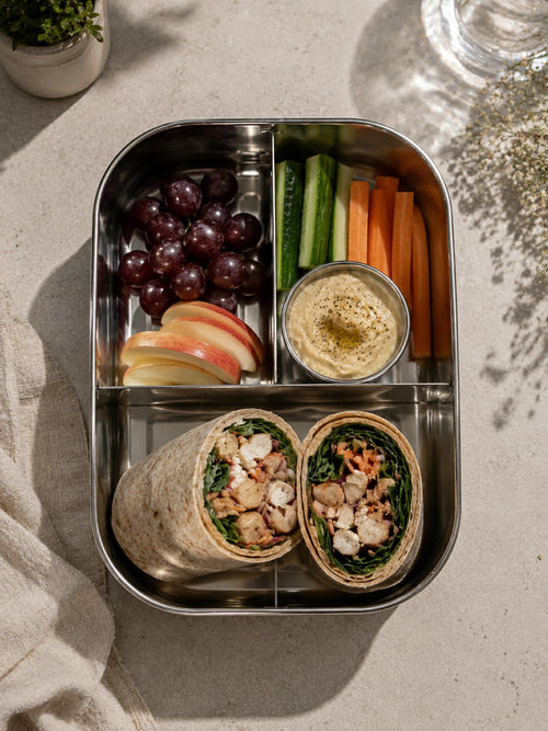 Large Stainless Steel Bento Box (3 Compartment) – Plastic-Free, Non-Toxic Lunch Box