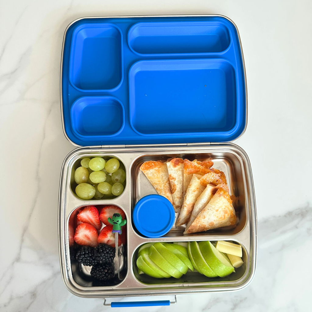Mighty Stainless Steel Lunchbox – 4 Compartments (1040ml) – Blue