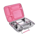 Mighty Stainless Steel Lunchbox – 4 Compartments (1040ml) – Light pink