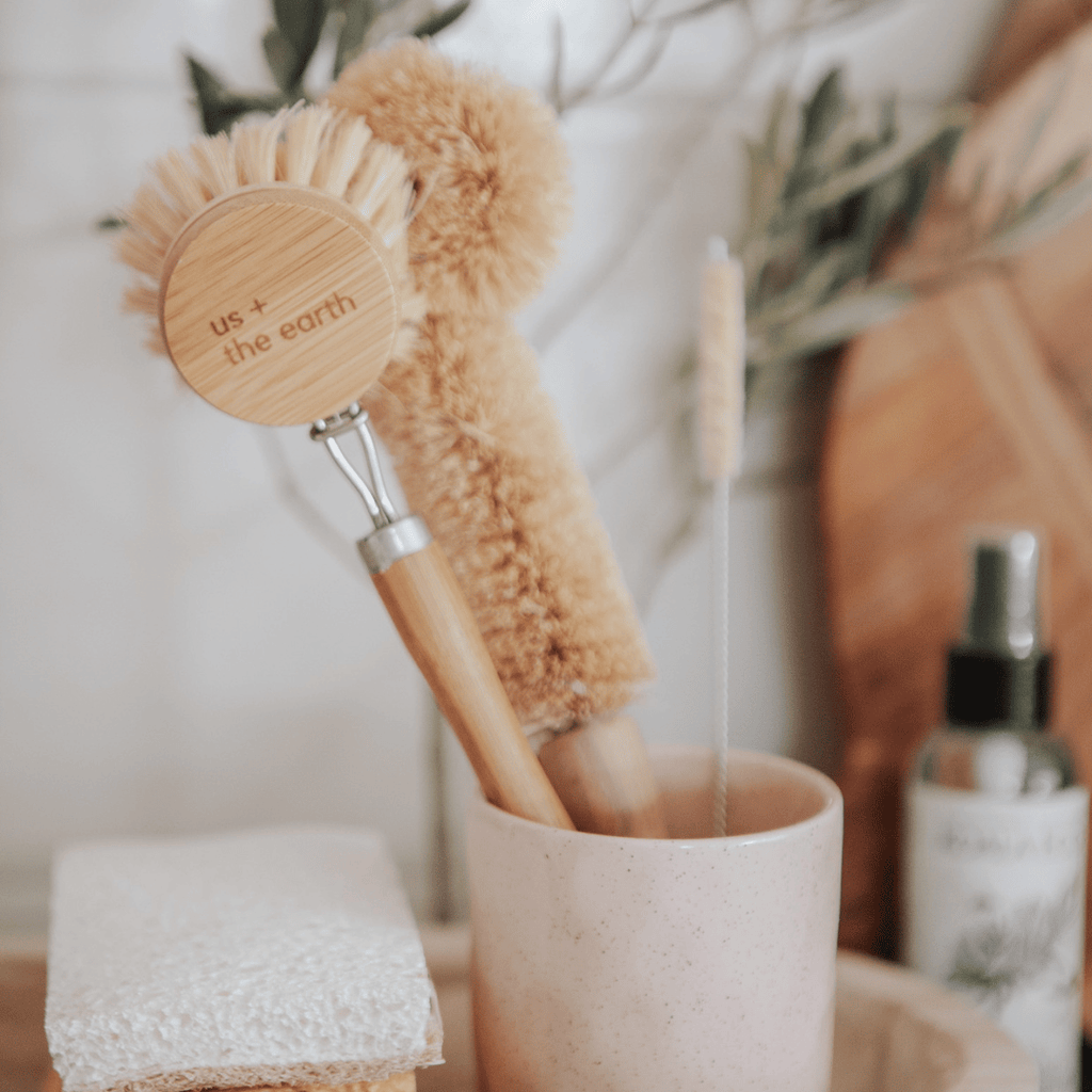 Natural Fibre Dishwashing Brush