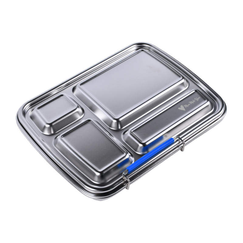 Mighty Stainless Steel Lunchbox – 4 Compartments (1040ml) – Blue